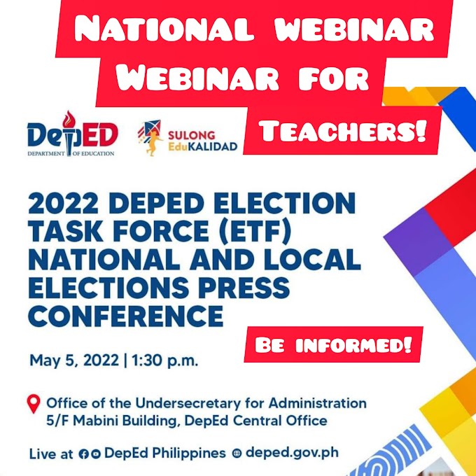 2022 DepEd Election Task Force (ETF) National and Local Elections (NLE) Press Conference | Free Webinar