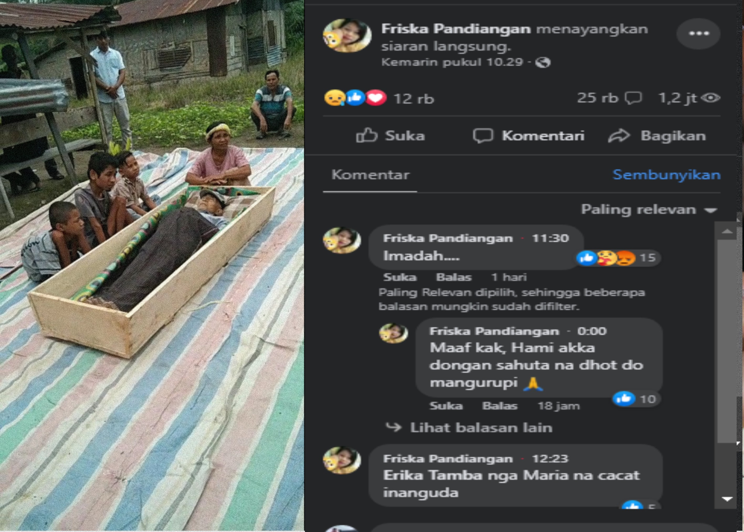 KISAH Pemakaman Ayah Tanpa Tenda di Labura Viral, Memiliki 6 Anak, 2 Orang Cacat