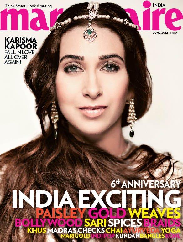 Karisma Kapoor on Marie Claire India June 2012 mainpag cover scan - Karisma Kapoor on Marie Claire June 2012