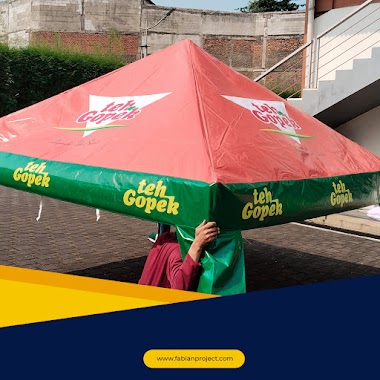 Make Over Tenda untuk Promosi Teh Gopek 