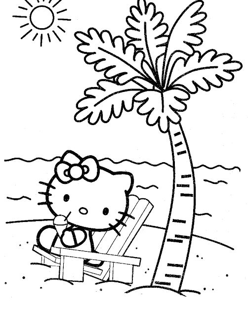  Hello Kitty Coloring Pages  