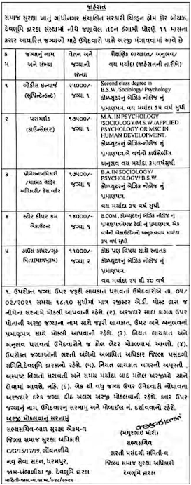 ICPS Devbhumi Dwarka Recruitment for Various Posts 2021