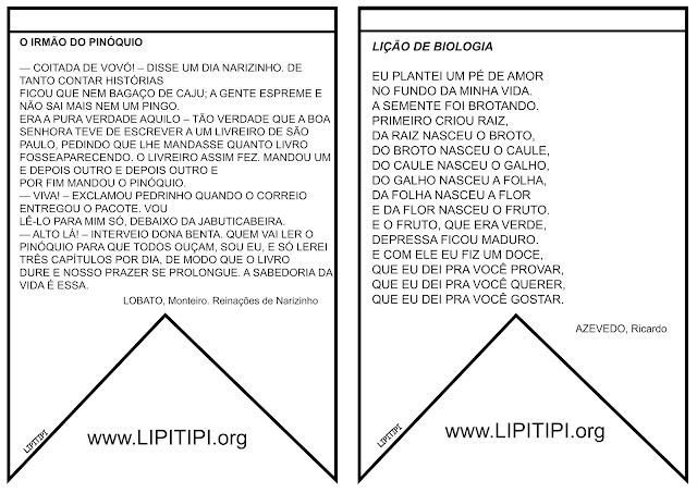 18 Bandeirolas juninas com textos infantis