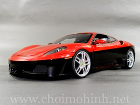 Xe mô hình tĩnh Ferrari Red-Black Rare-Collection hiệu Hot Wheels Elite tỉ lệ 1:18