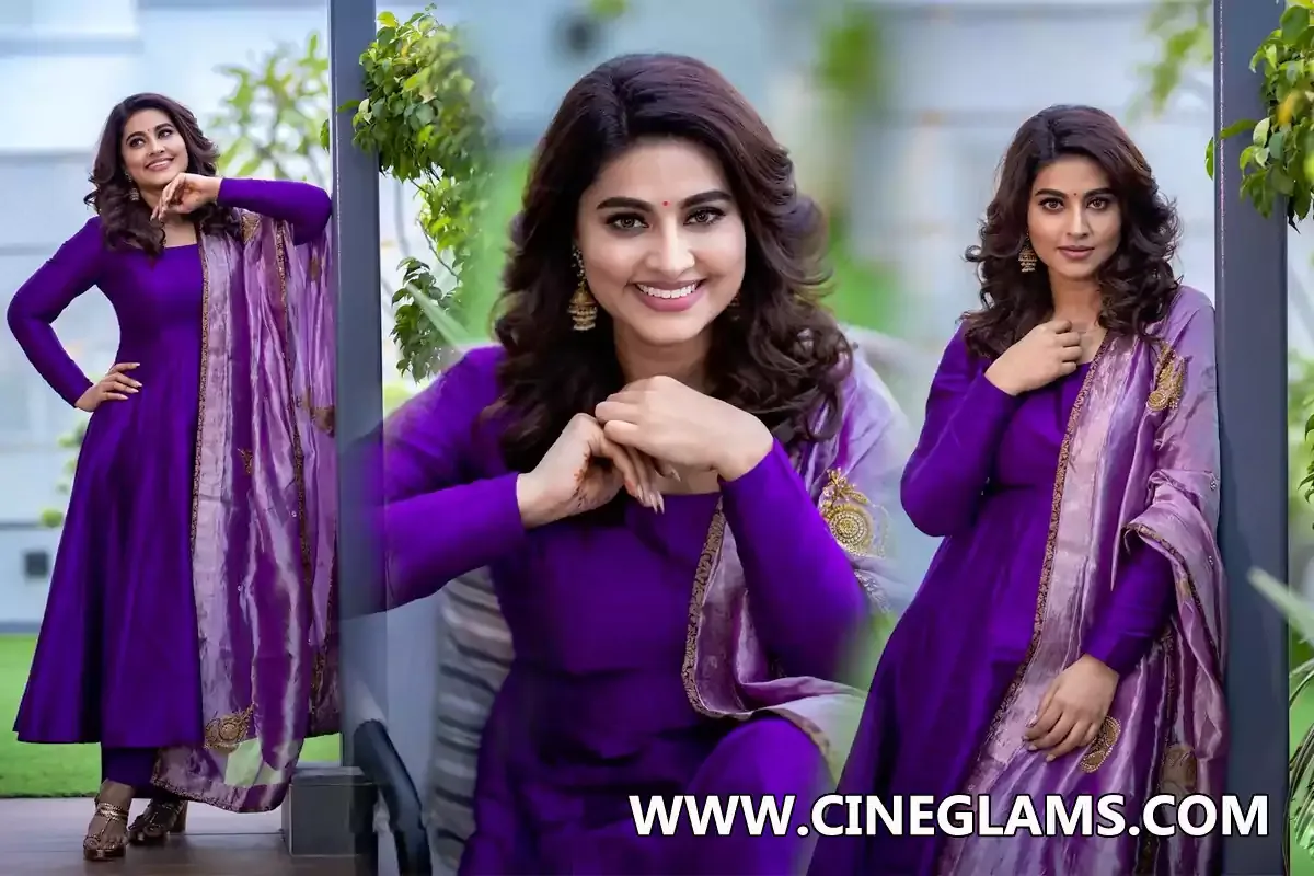 Actress Sneha graceful Looks in Purple Salwar Photoshoot