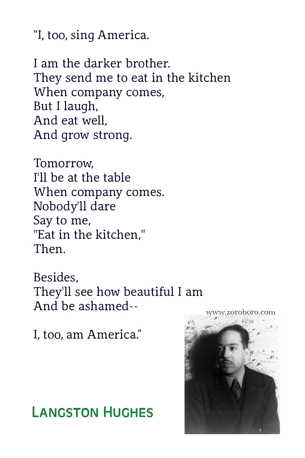 Langston Hughes Quotes, Langston Hughes Poems, Langston Hughes Poetry, Langston Hughes Dreams, Mother, Famous Langston Hughes Poems.