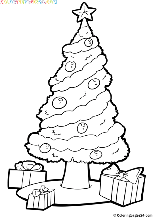 Christmas Themed Coloring Pages 5