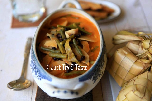 Membuat Gulai Rebung, Kacang Panjang dan Kacang Merah a la 