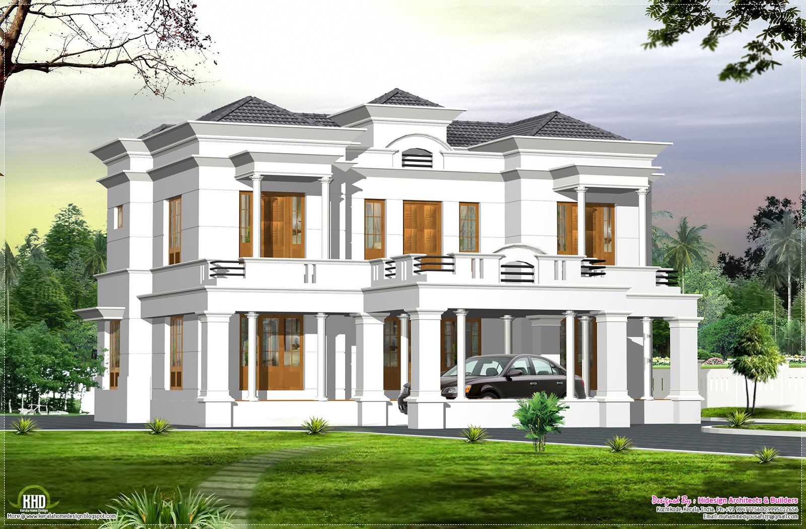 2750 sq feet 4  bedroom  home  elevation  Kerala home  design 