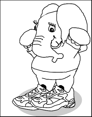 Baby Elephant Coloring Pages