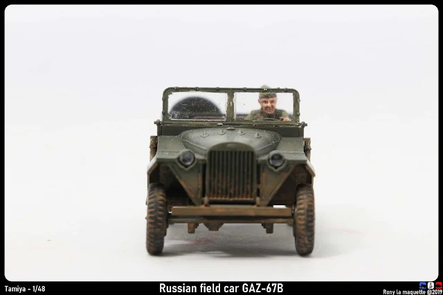 Russian field car Gaz-67B de Tamiya au 1/48.