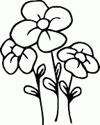 Desenho De Flores para colorir (de flor malquequer para colorir objetos)