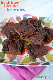 healthier blender brownies