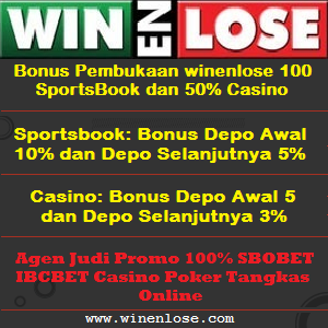 Agen Judi Promo 100% SBOBET IBCBET Casino Poker Tangkas Online