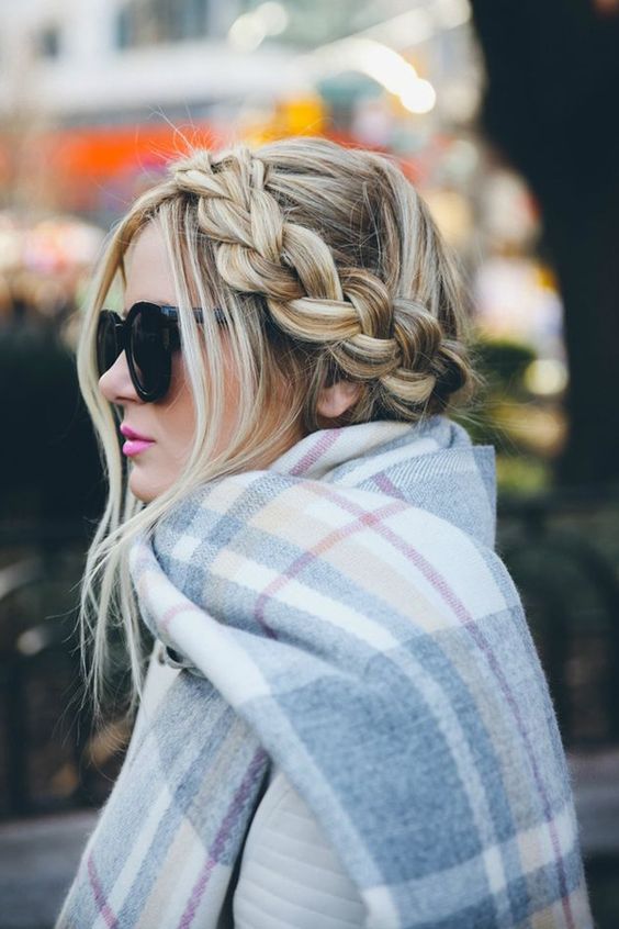 beautiful winter braid idea to make everyday