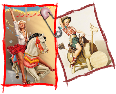 pin-up girls, png, tranparent background