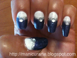 jeans nail art