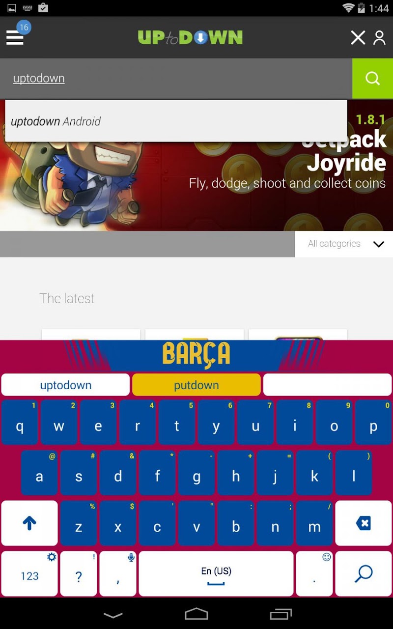 تحميل Keyboard  barcelona apk