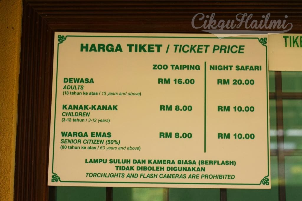 Gaya Terbaru 21 Tiket Masuk Zoo Taiping