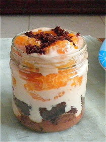 Cake, Fruit & Yogurt Parfait Recipe @ treatntrick.blogspot.com