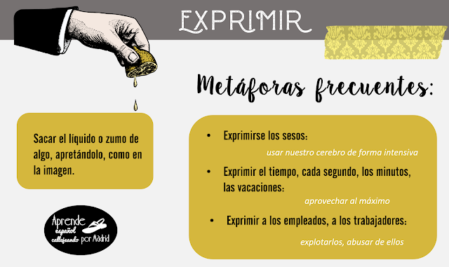 Aprende español callejeando: Exprimir