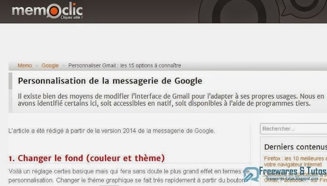 Le site du jour : personnaliser Gmail pour mieux s'en servir