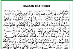 Bacaan Doa Qunut Lengkap Arab dan Latin beserta Artinya