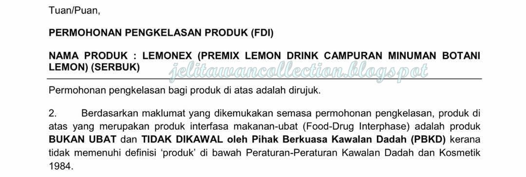 Lemonex Rahsia Terkurus Tanpa Sengaja  Jelitawan Collections