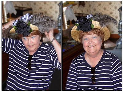 Click for Larger Image of Peachie in Her Greenfield Village Hat - August 2007