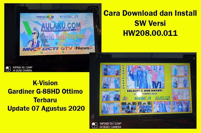 Cara Download dan Install SW Versi HW208.00.011 K-Vision Gardiner G-88HD Ottimo Terbaru Update 07 Agustus 2020