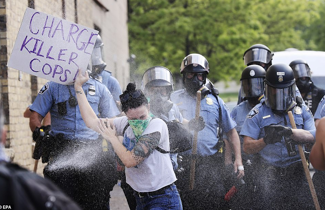 Trouble in Minneapolis as protesters loot malls and burn buildings in reaction to George Floyd's death