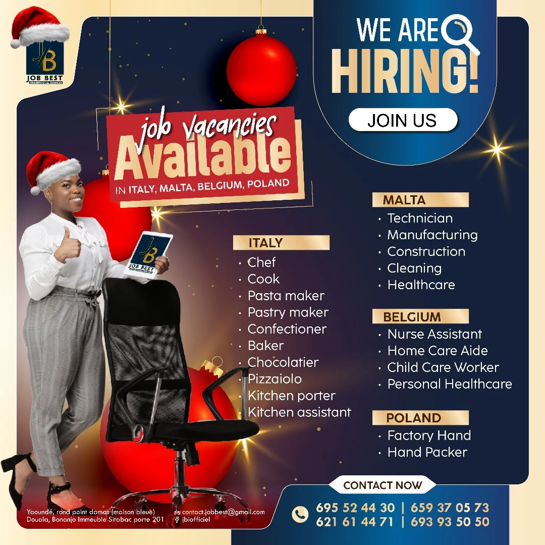 Postes Disponibles en Italie, Belgique, Malte et Pologne : JOB BEST Vous Accompagne !