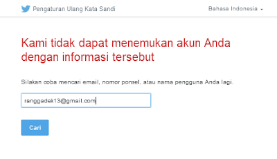 Inilah Cara Reset Jika Lupa Password Twitter