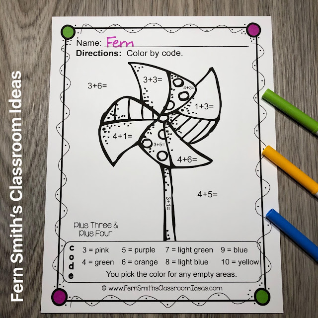 Click Here for the Color By Number Addition, Subtraction, Multiplication, and Division Beach Vacation Fun Printable Worksheets Resource BUNDLE.