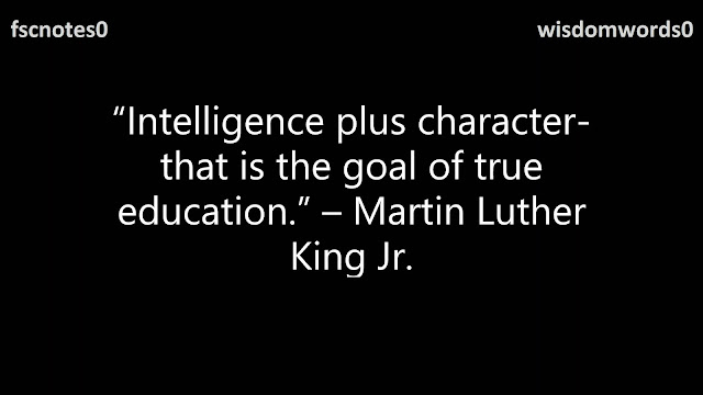 9. “Intelligence plus character-that is the goal of true education.” – Martin Luther King Jr.