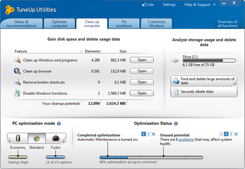 TuneUp Utilities 2014 14.0.1000.275 Portable