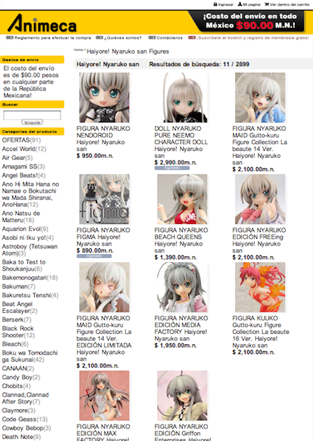 figuras Haiyore! Nyaruko san