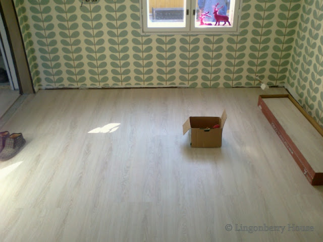 lingonberryhouse, remontointi, korkkilattiat, house renovation, floor