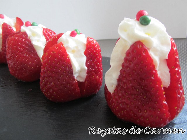 Fresas rellenas