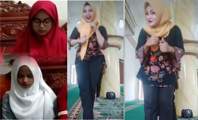 Wanita Viral Tiktok di Masjid