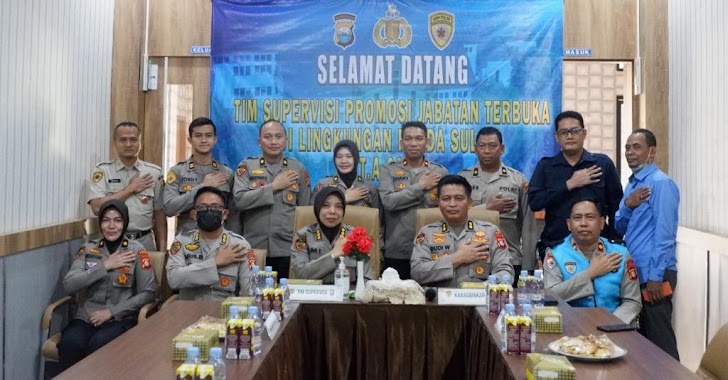 Pelaksanaan Supervisi Promosi Jabatan di Polda Sulsel, Dihadiri Tim Supervis Projab SSDM Mabes Polri