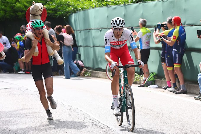 El Team Polti Kometa, protagonista con Pietrobon en la primera fuga del Giro d’Italia