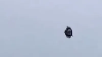 Close up of the UFO paraglider chases over Texas may 2023.