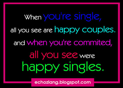 When you're single, all you see are happy couples