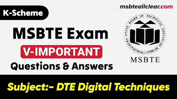 313303 Digital Techniques Important Questions with Answers - MSBTE All Clear