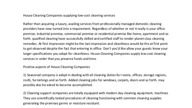 Cleaner - Cost Of House Cleaning Services