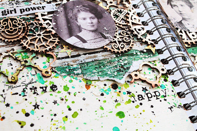 @marinasyskova #scrap #scrapbooking #artjournal #artbook #mixedmedia #7dotsstudio