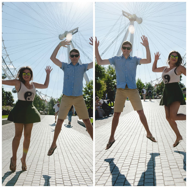 london eye jump photography