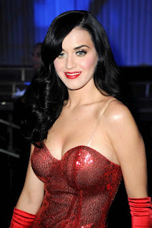 Katy Perry in red dress