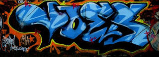 Blue Style Fonts Color Graffiti Tagging